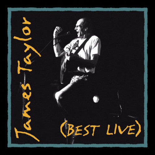 the album cover for James Taylor - Best Live [Clear Vinyl] (Gate) [Limited Edition] [180 Gram] (Aniv)