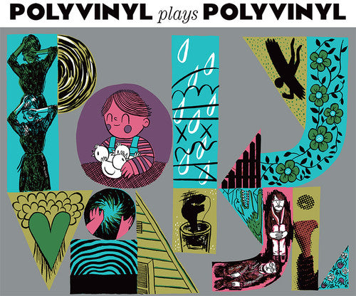 the album cover for Polyvinyl Plays Polyvinyl - Polyvinyl Plays Polyvinyl [Vinyl]