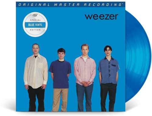 the album cover for Weezer - Weezer: The Blue Album [Limited Edition Mobile Fidelity Blue LP]