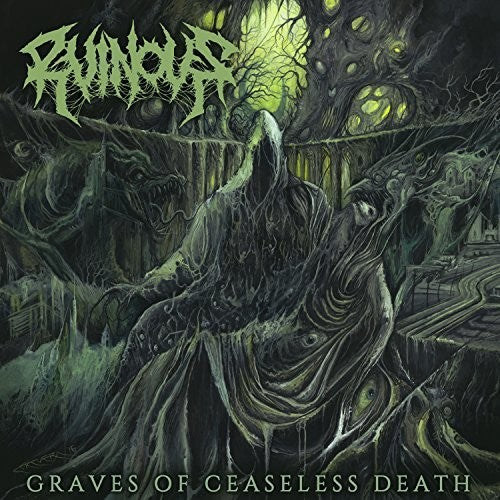 the album cover for Ruinous - Graves Of Ceaseless Death