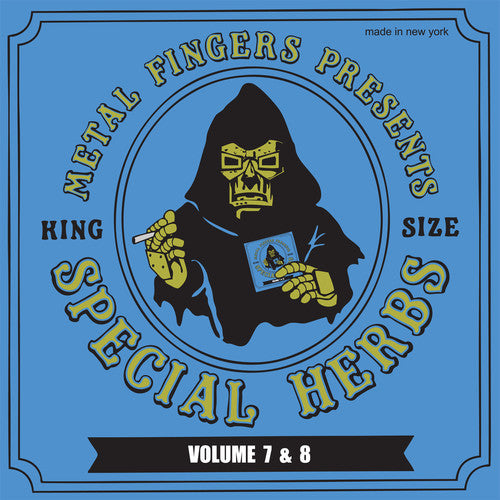 the album cover for MF DOOM - Special Herbs 7 & 8