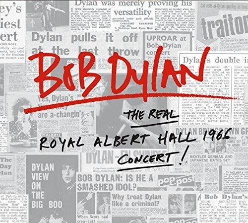 the album cover for Bob Dylan - The Real Royal Albert Hall 1966 Concert [Indie Exclusive Limited Edition 2LP]