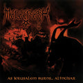 the album cover for Melechesh - As Jerusalem Burns Al Intisar