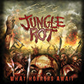 the album cover for Jungle Rot - What Horrors Await