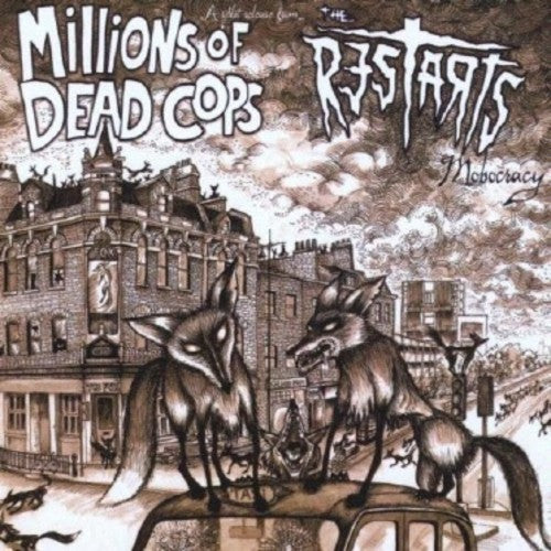 the album cover for MDC / Restarts - Mobocracy