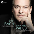 the album cover for Emmanuel Pahud - Cpe Bach: Flute Concertos