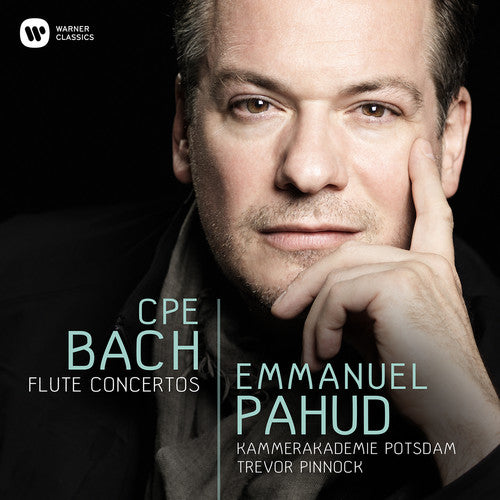 the album cover for Emmanuel Pahud - Cpe Bach: Flute Concertos