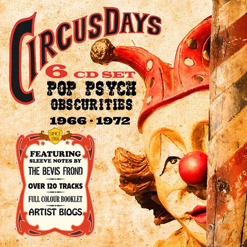 the album cover for Circus Days Pop Psych Obscurities 1966-1972 / Var - Circus Days: Pop Psych Obscurities 1966-1972 / Var