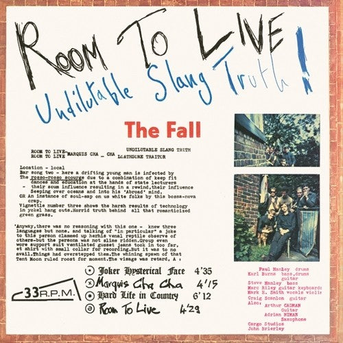 the album cover for The Fall - Room To Live
