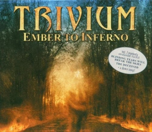 the album cover for Trivium - Ember To Inferno [Orange/Black Marble Vinyl]