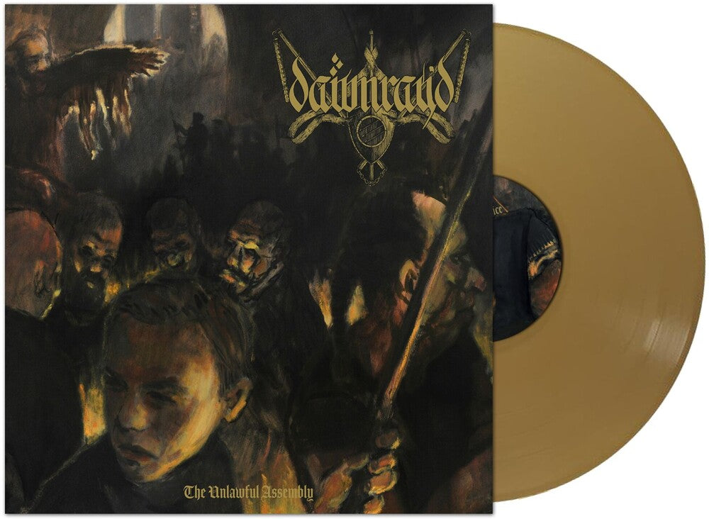 the album cover for Dawn Ray'd - Unlawful Assembly