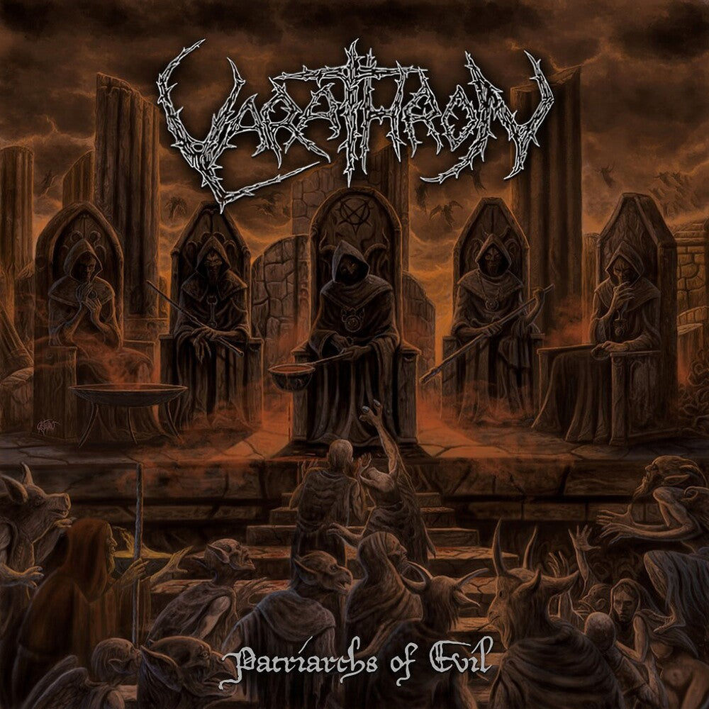 the album cover for Varathron - Patriarchs Of Evil