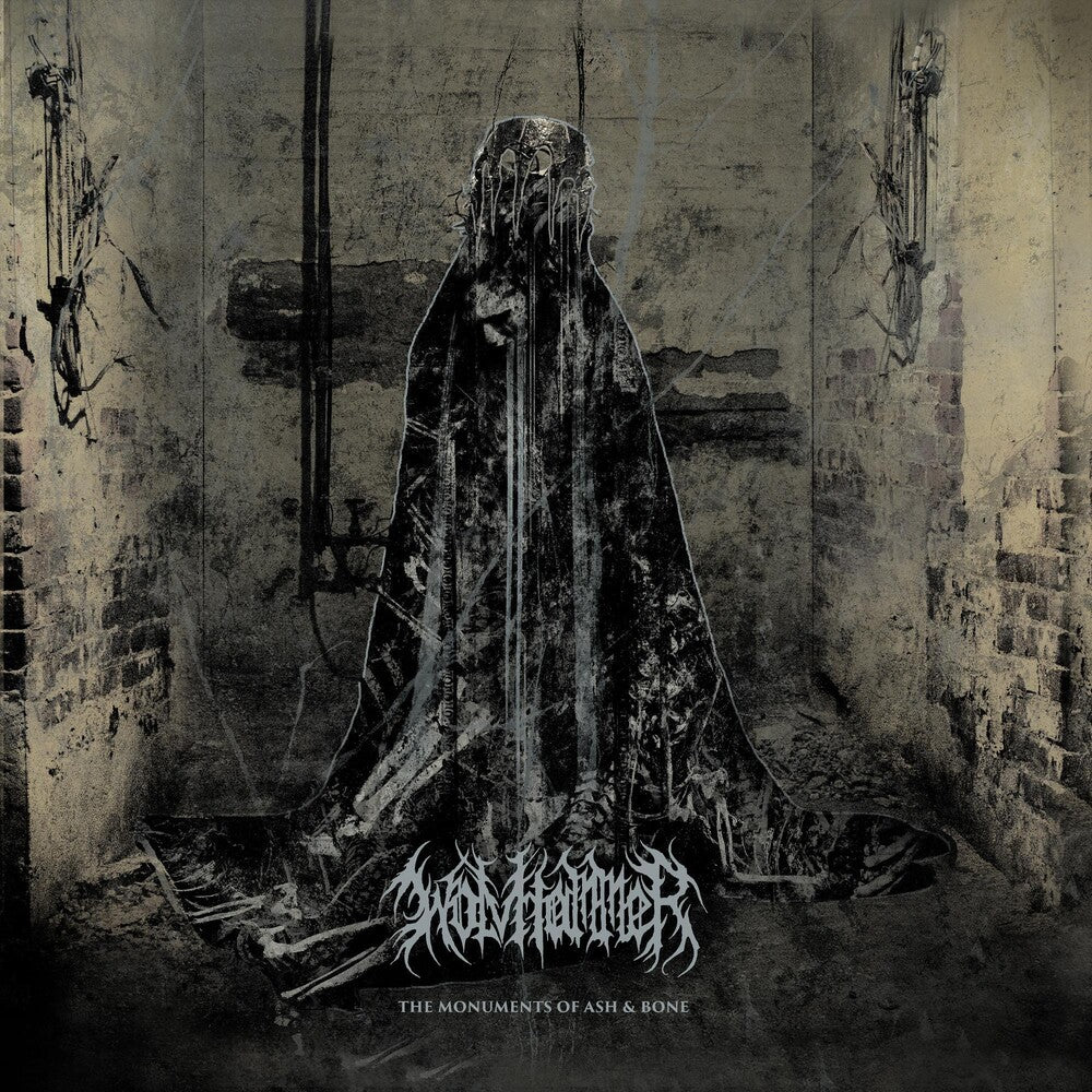 the album cover for Wolvhammer - Monuments Of Ash & Bone