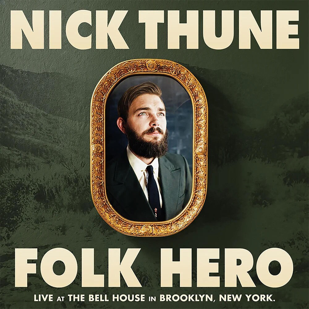 the album cover for NICK THUNE - Folk Hero