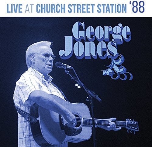 the album cover for George Jones - Live At Church Street Station