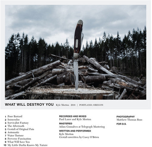 the album cover for Kyle Morton - What Will Destroy You [Creme Colored Vinyl]