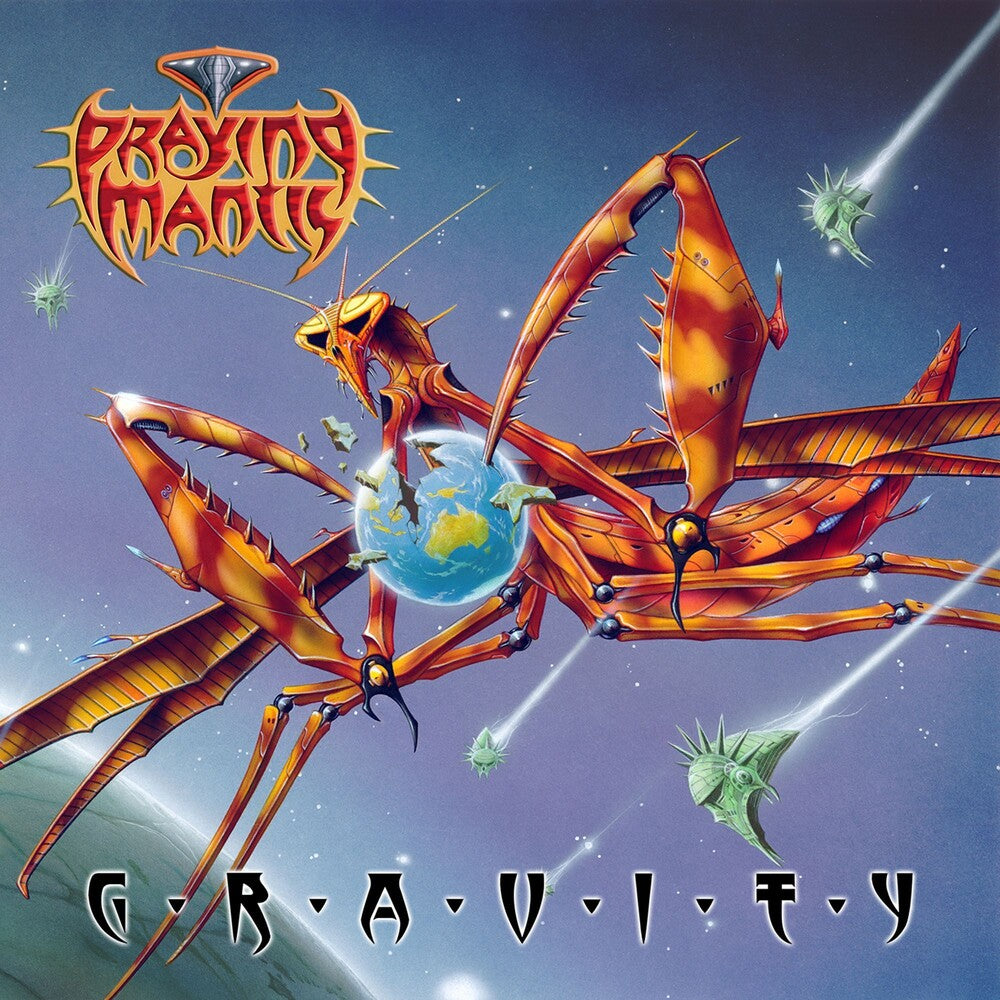 the album cover for Praying Mantis - G.r.a.v.i.t.y.