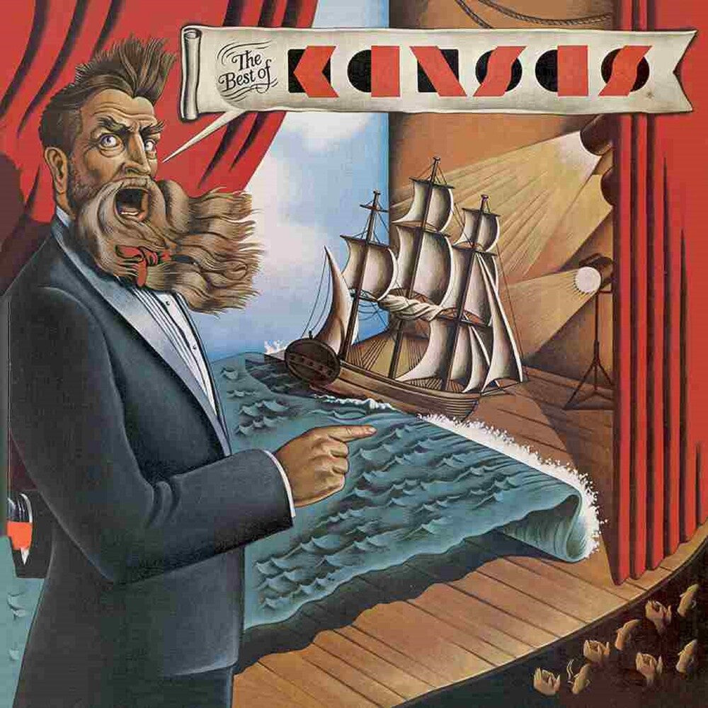 the album cover for Kansas - Best Of Kansas [Colored Vinyl] (Gate) [Limited Edition] [180 Gram] (Red)