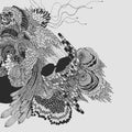 the album cover for Lee Okkyung - Cheol-kkot-sae (steel.flower.bird)
