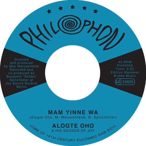 the album cover for Alogte Oho & His Sounds Of Joy - Mam Yinne Wa / Yu Ya Yumma