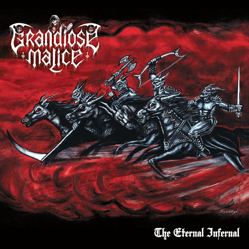 the album cover for Grandiose Malice - Eternal Infernal