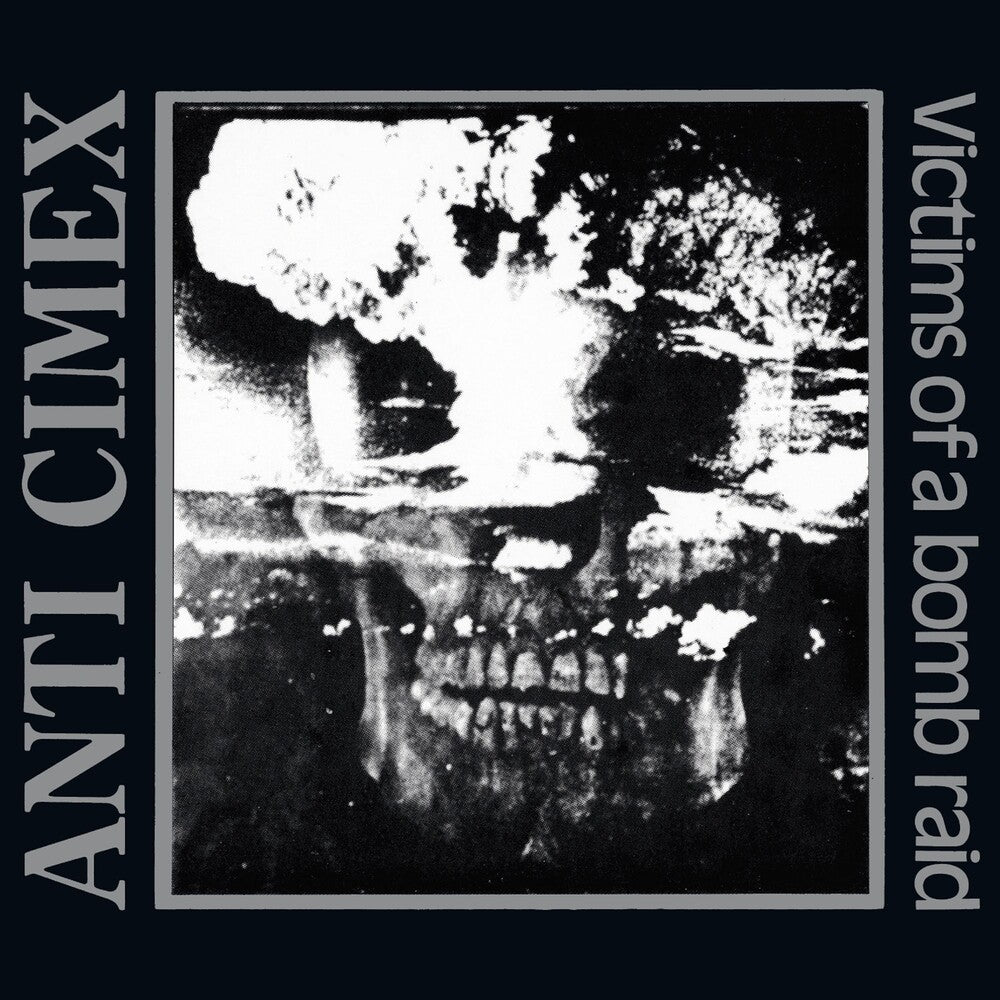 the album cover for Anti Cimex - Victims Of A Bomb Raid - The Discography