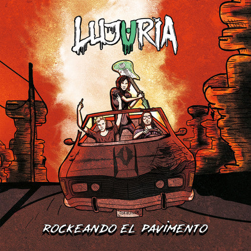 the album cover for Lujuria - Rockeando El Pavimento