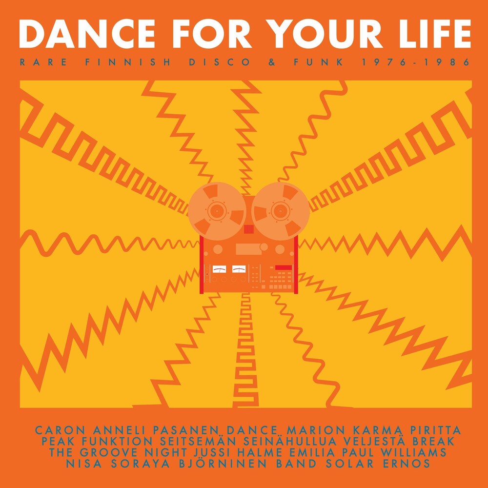 the album cover for Dance For Your Life - Rare Finnish Funk / Various - Dance For Your Life - Rare Finnish Funk & Disco 1976-1986 (Various    Artists)