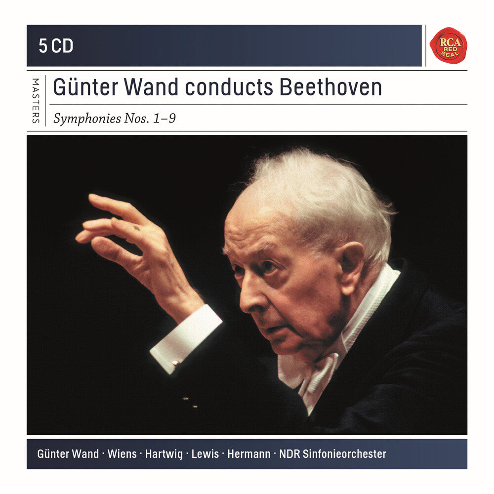 the album cover for Beethoven - Gunter Wand Conducts Beethoven 1-9