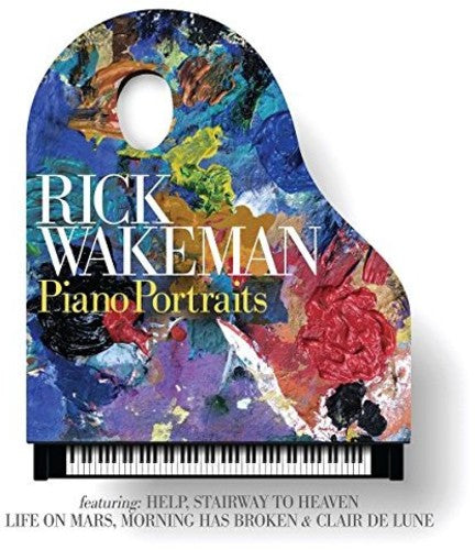 the album cover for Rick Wakeman - Piano Portraits