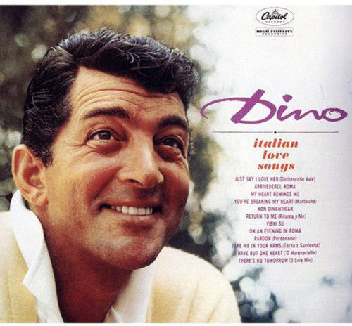 the album cover for Dean Martin - Dino: Italian Love Songs [LP]