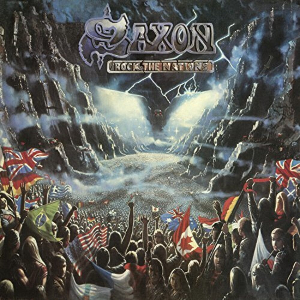 the album cover for Saxon - Rock The Nations [Import LP]