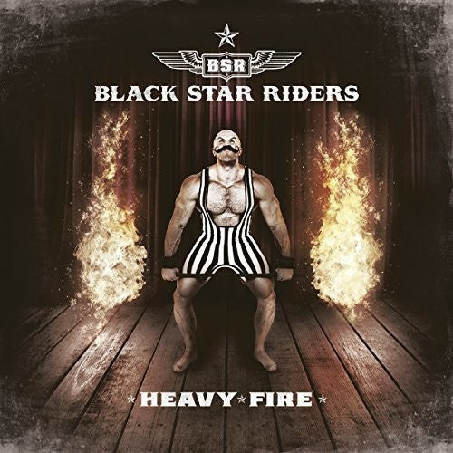 the album cover for Black Star Riders - Heavy Fire