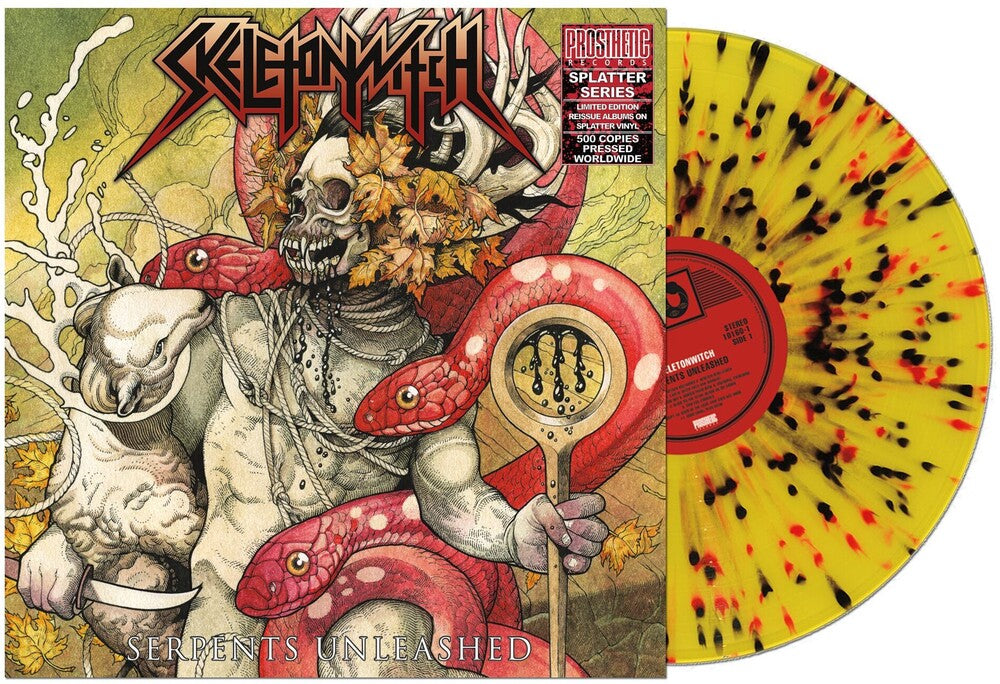 the album cover for Skeletonwitch - Serpents Unleashed [LP]