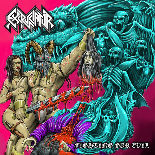 the album cover for Excruciator - Fighting For Evil