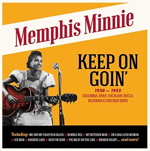the album cover for Memphis Minnie - Keep On Goin (Columbia Okeh Vocalion Decca) [180 Gram]
