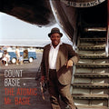 the album cover for Count Basie - Atomic Mr Basie + 1 Bonus Track (Photo Cover By Jean-Pierre Leloir)