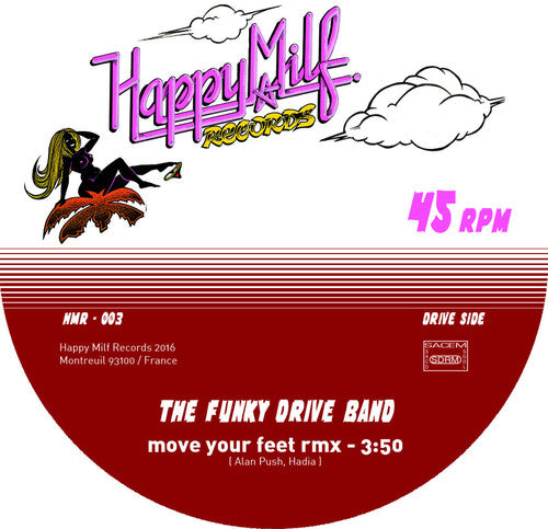 the album cover for Funky Drive Band / Amadeo 85 - Move Your Feet / Drive Me Crazy Remix