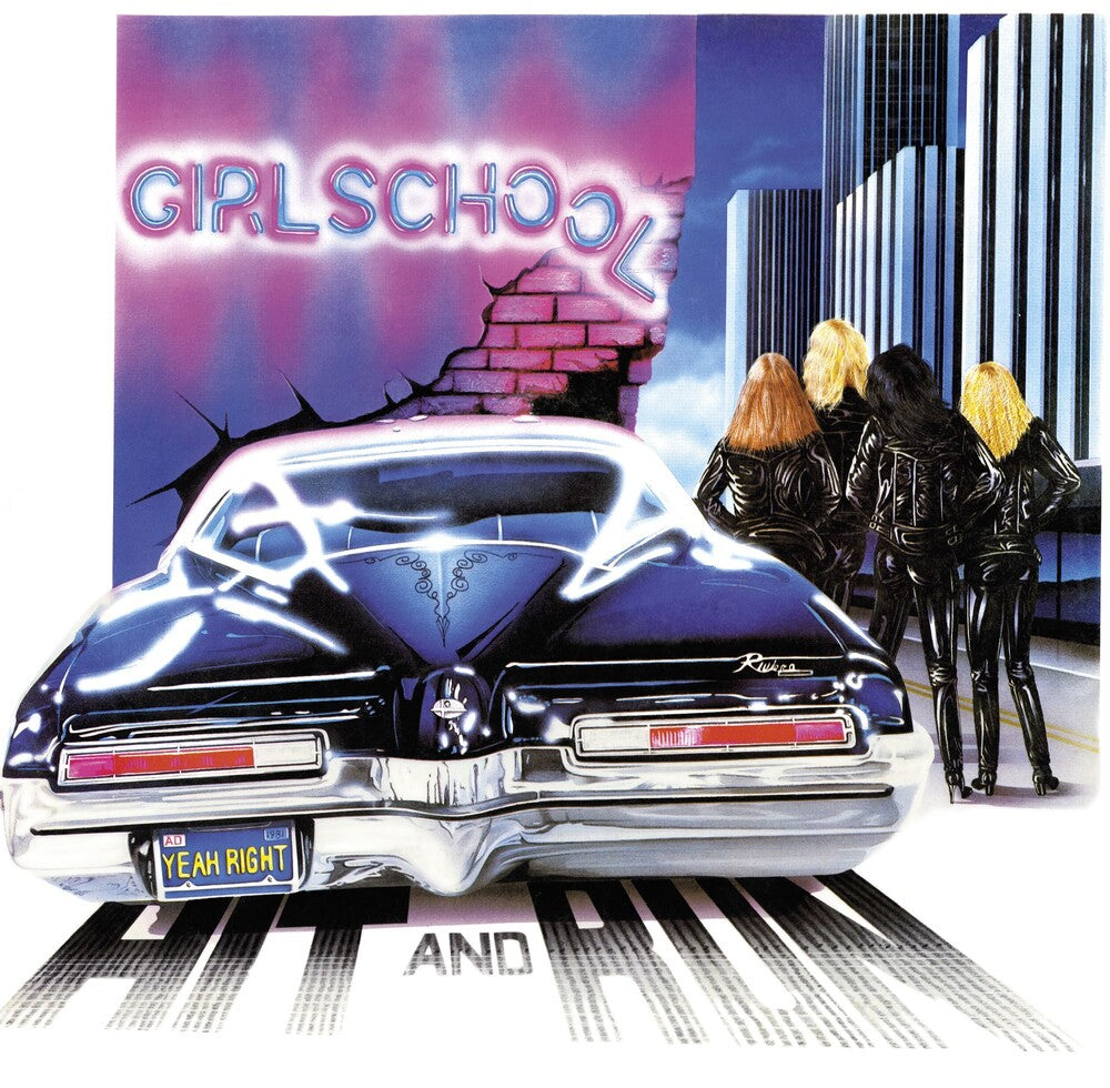 the album cover for Girlschool - Hit & Run