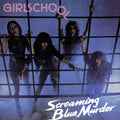 the album cover for Girlschool - Screaming Blue Murder