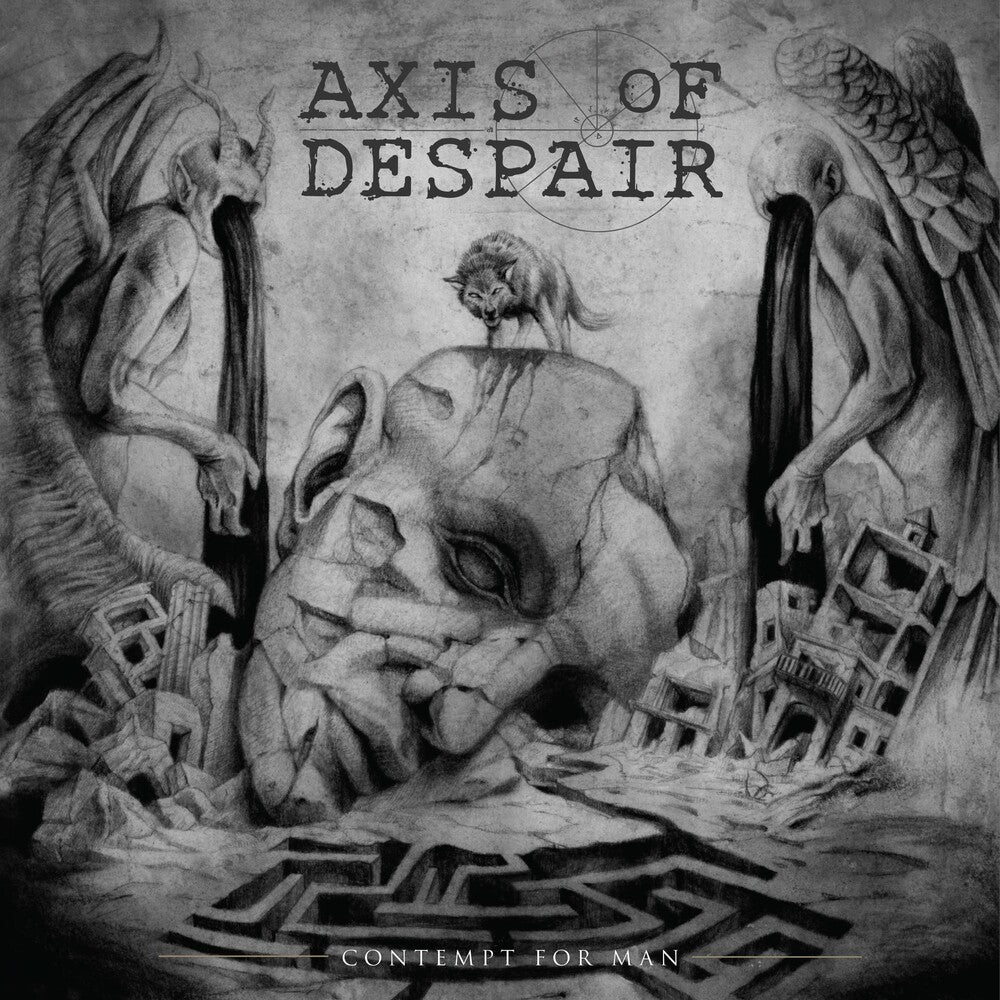 the album cover for Axis Of Despair - Contempt For Man
