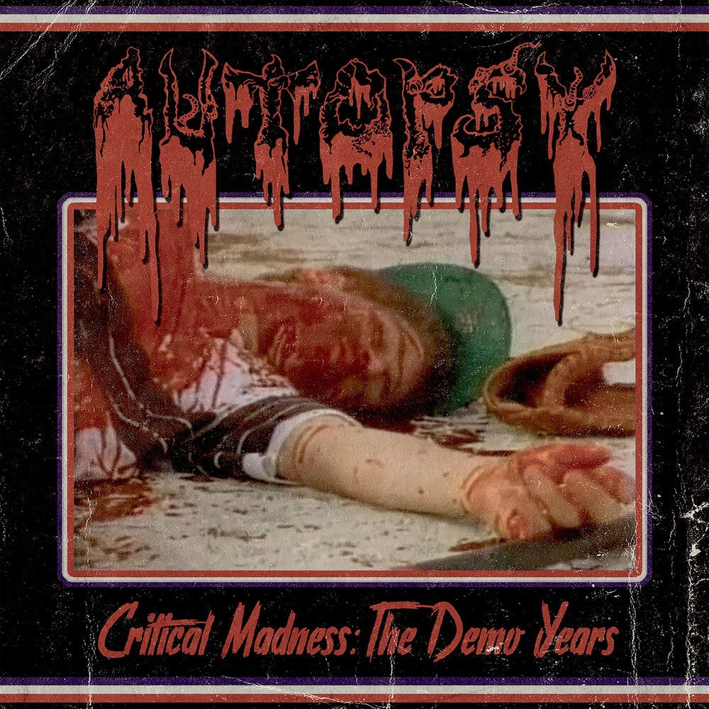 the album cover for Autopsy - Critical Madness - The Demo Years