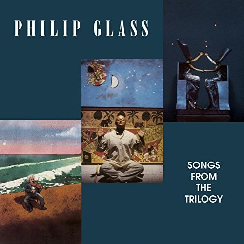 the album cover for Philip Glass - Songs From The Trilogy