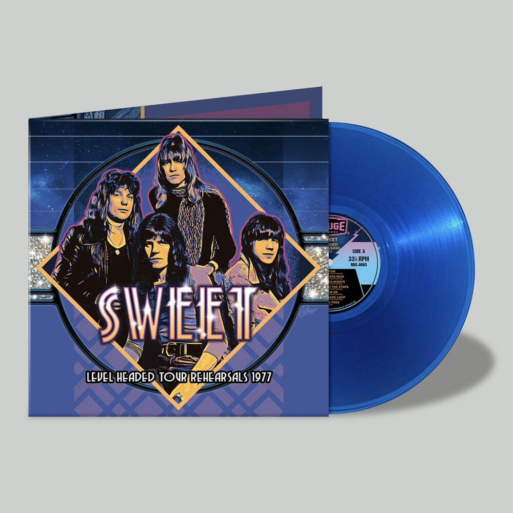 the album cover for The Sweet - Level Headed Tour Rehearsals 1977