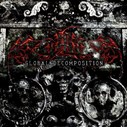 the album cover for Asylium - Global Decomposition