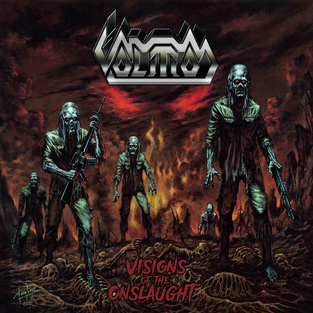 the album cover for Volition - Visions Of The Onslaught