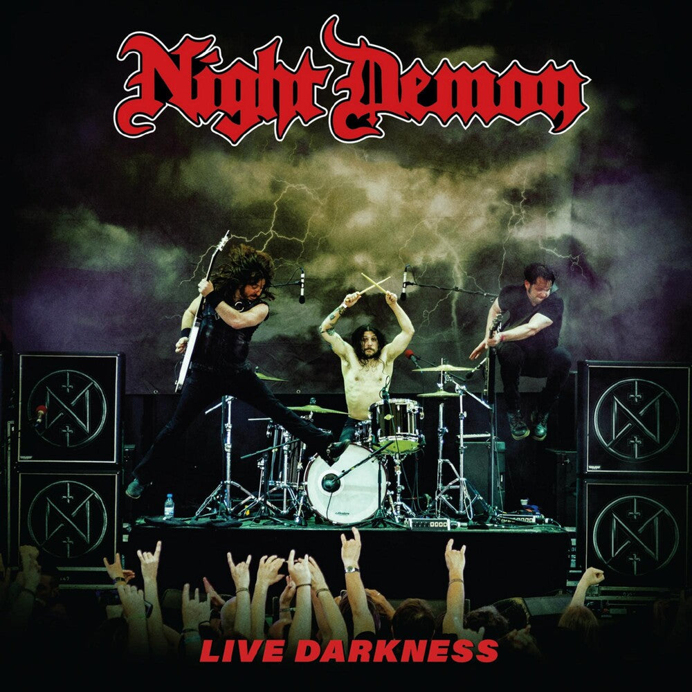 the album cover for Night Demon - Live Darkness