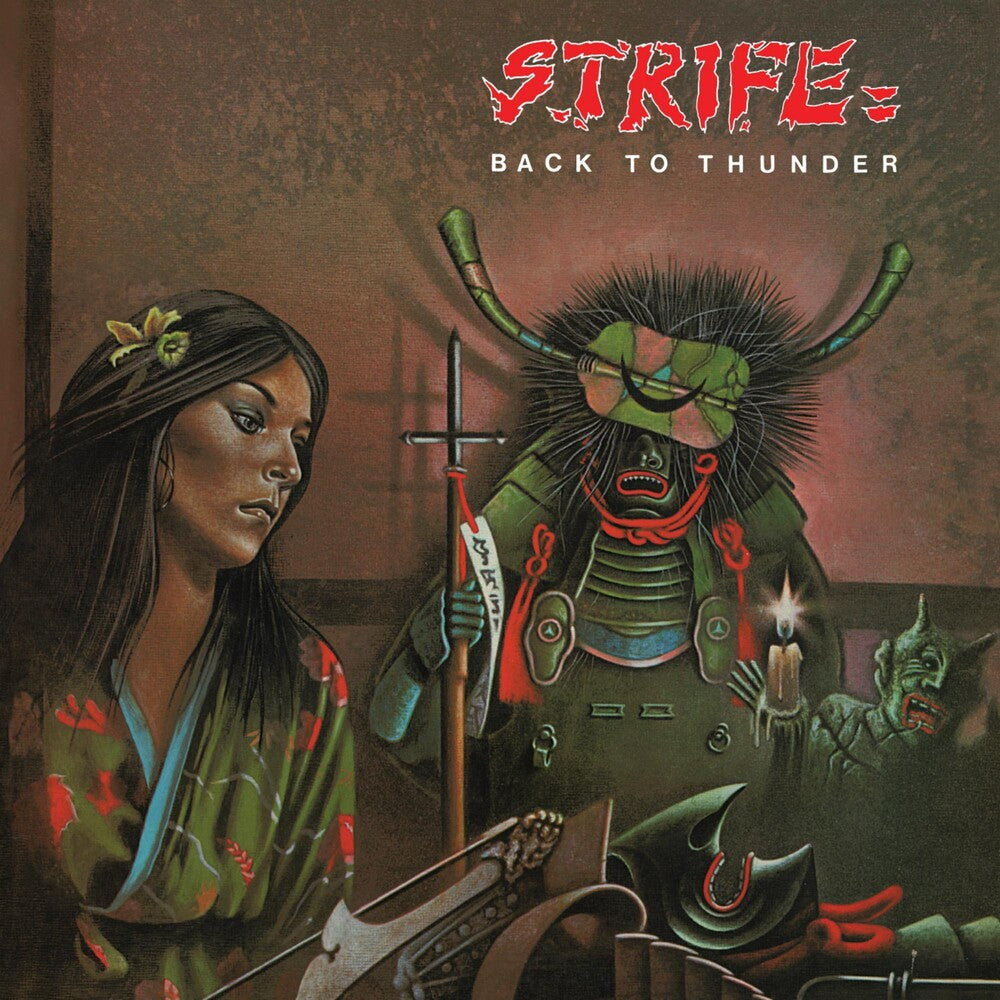 the album cover for Strife - Back To Thunder