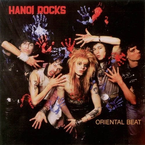 the album cover for Hanoi Rocks - Oriental Beat