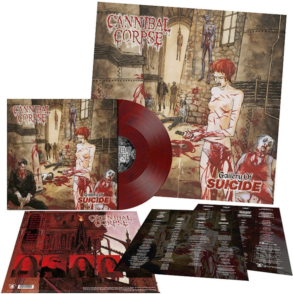 the album cover for Cannibal Corpse - Gallery Of Suicide